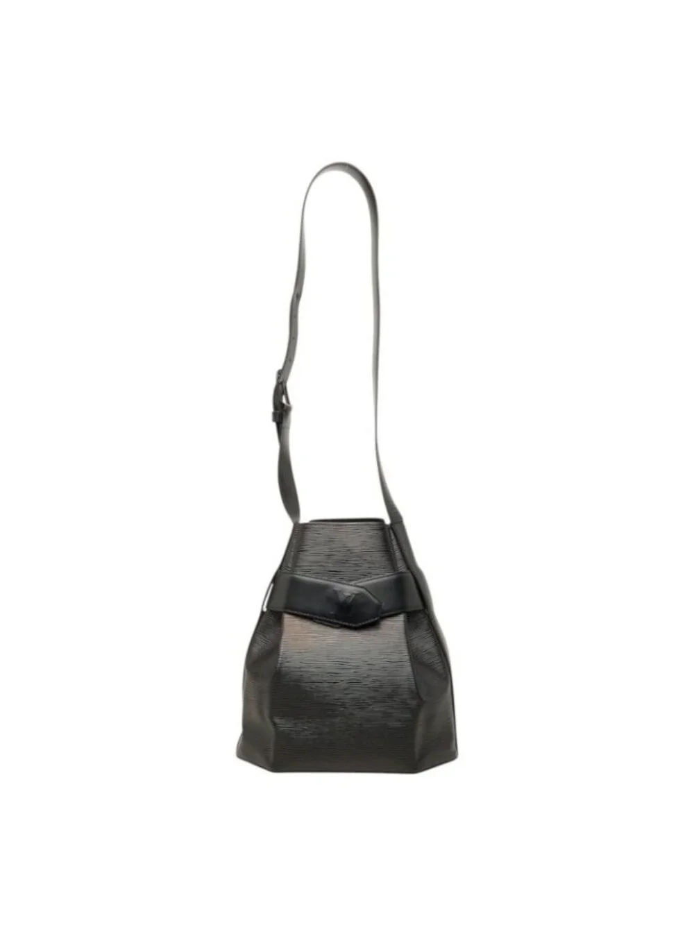 Louis Vuitton Epi Sac Depaul PM Shoulder Bag Noir Black Leather